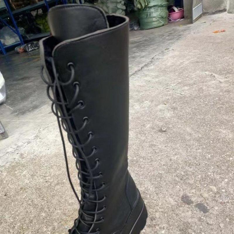 Chaussures d'hiver pour femmes, bottes tendance, imperméables, au-dessus du genou, cuissardes hautes pour femmes, bottes gothiques pour femmes