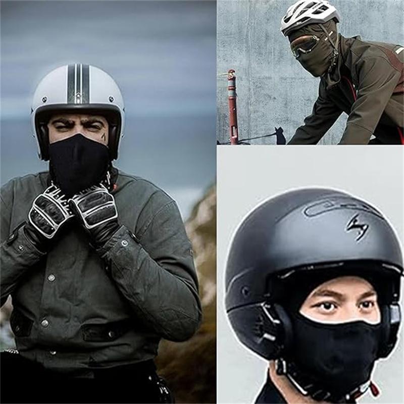 Glugă Elastică de Ciclism Iarnă Termică Rezistentă la Vânt Mască de Schi Motocicletă Balaclavă Acoperire Față Căciulă Skull