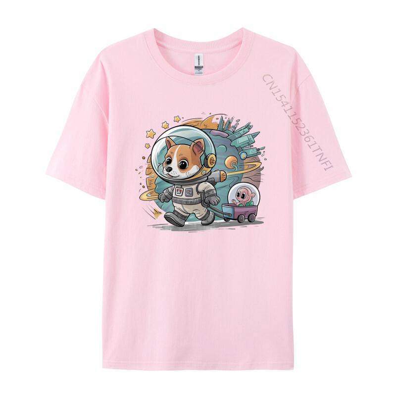 Alien Dog Tshirt Babysitter Tshirts Cotton Top Tshirts For Unisex Normal Tops Shirts Grey Shirt Graphic Tee