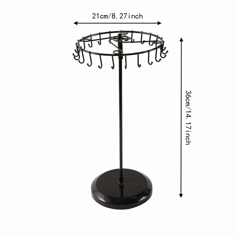 23 Hooks Necklace Organizer Removable Jewelry Storage Rack Jewelry Display Stand Jewelry Storage
