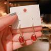 New Light Luxury Crystal Earrings Women's Temperament Elegant Fashion Design Wedding Party Jewelry Earring Girl Valentine Gifts