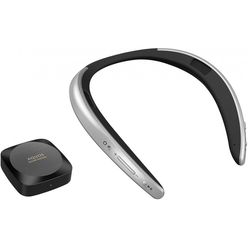 Sharp Welable Neck Speaker An Sc1 S aquoS Sound Partner Amazon Alexa Bluetooth Waterproof For Life Silver
