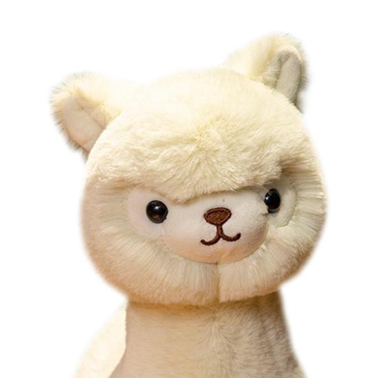 Yousheng Alpaca Plush Toy Stuffed Animal Alpaca Doll Hug Pillow Lifelike Alpaca Plushie Soft Fluffy Cushion Gift for Christmas Birthday