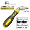 13 In 1 Screwdriver Set Multi-angle Labor-saving Ratchet Screwdriver Multi-function Manual Screwdriver Repair Tool