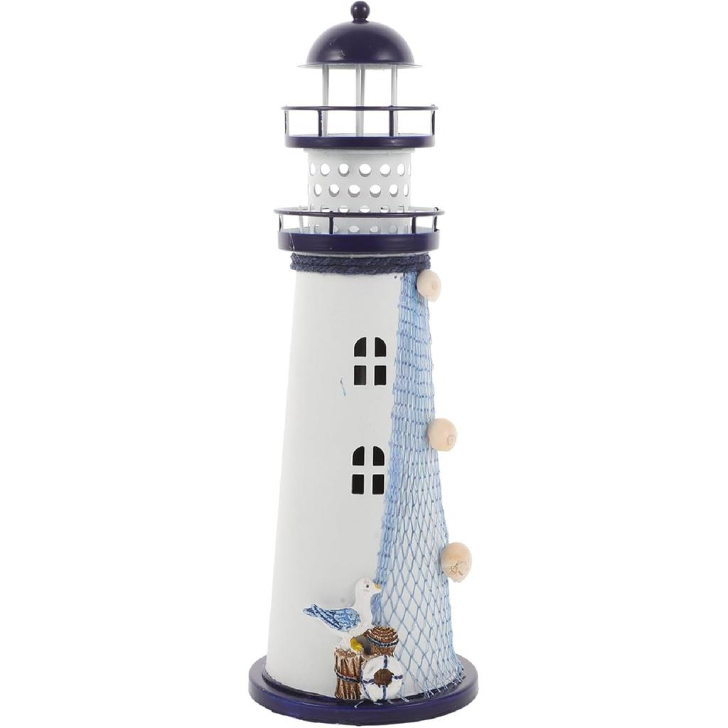 Vintage Decor Style Lantern Furniture Led Parties Holder Holders Home Nautical Shape Candle for Decorative Iron Decorations Mediterranean Desktop