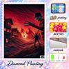 A Nightmare on Elm Street Freddy Krueger Diamond Painting Kit 5D Full Drill DIY Diamond Mosaic Wall Art Home Decor