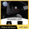 2026 New For VOLKSWAGEN VW Car Logo Seat Backrest Headrest Cover Pillow Towel For Volkswagen VW Touran Beetle Golf Passat Jetta