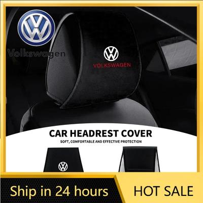 2026 Nouveau Pour VOLKSWAGEN VW Logo de Voiture Housse de Dossier de Siège Appui-tête Oreiller Serviette Pour Volkswagen VW Touran Beetle Golf Passat Jetta