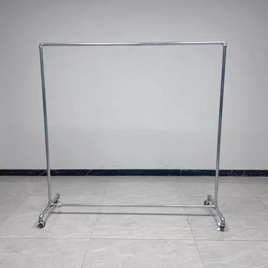 Передвижная кованая стойка для одежды с одинарной перекладиной для развешивания и сушки 4380₽