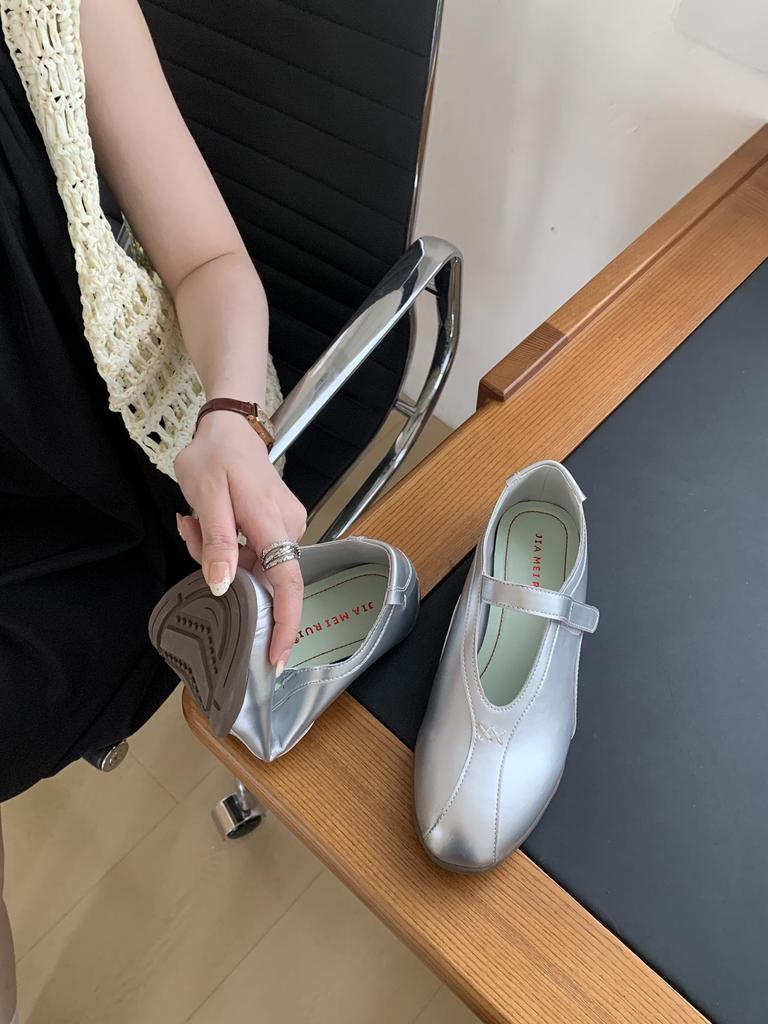 2025 Velcro Ballet Flats: Versatile One-Strap Soft Sole Casual Women's Shoes