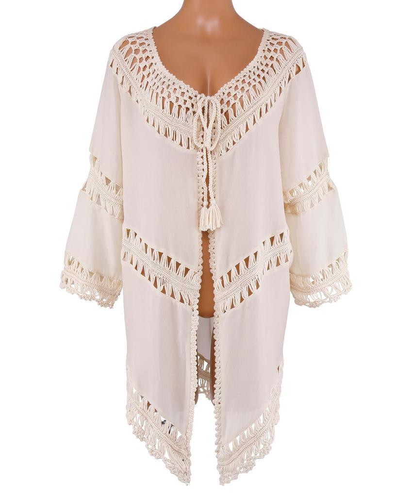 Swimwear Single Crochet Parts Beige [Sanai Paradise] Top, Amphibious, Haori, 55-53-3-1644, Women's,