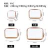1 szt. Damska Przezroczysta Kosmetyczka Podróżna Organizer Przezroczysty PVC Kosmetyczki Uroda Kosmetyki do Toalety Pouch Torby do Przechowywania Pouch
