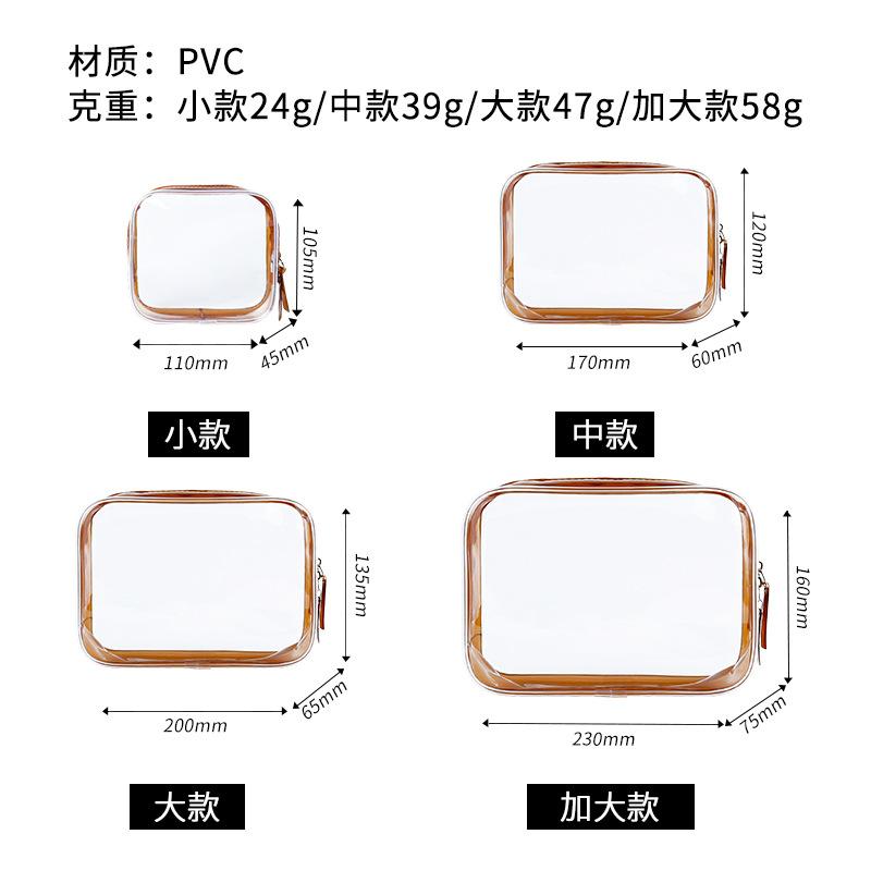 1 szt. Damska Przezroczysta Kosmetyczka Podróżna Organizer Przezroczysty PVC Kosmetyczki Uroda Kosmetyki do Toalety Pouch Torby do Przechowywania Pouch