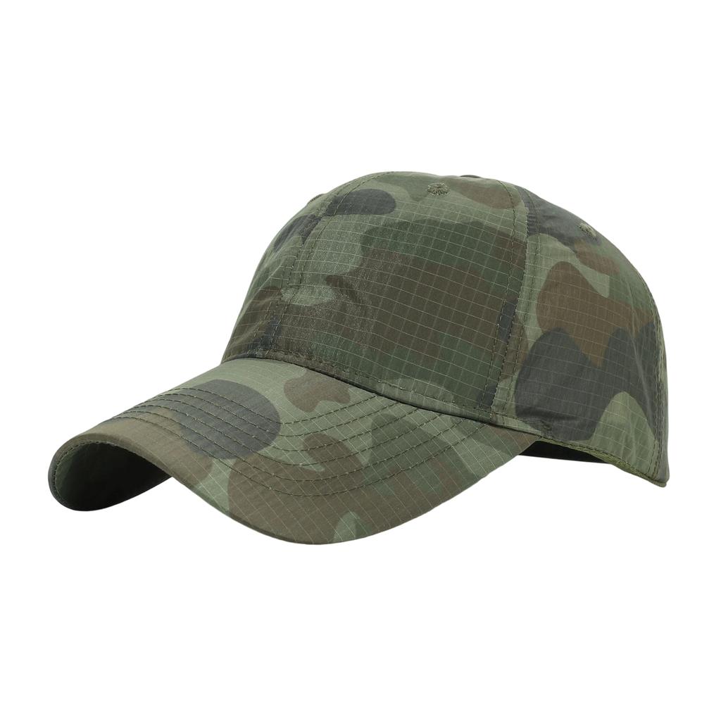 Unisex Camouflage Quick Dry Baseball Cap Outdoor Sun Protection Breathable Sports Adjustable Visor Hat for Men and Women