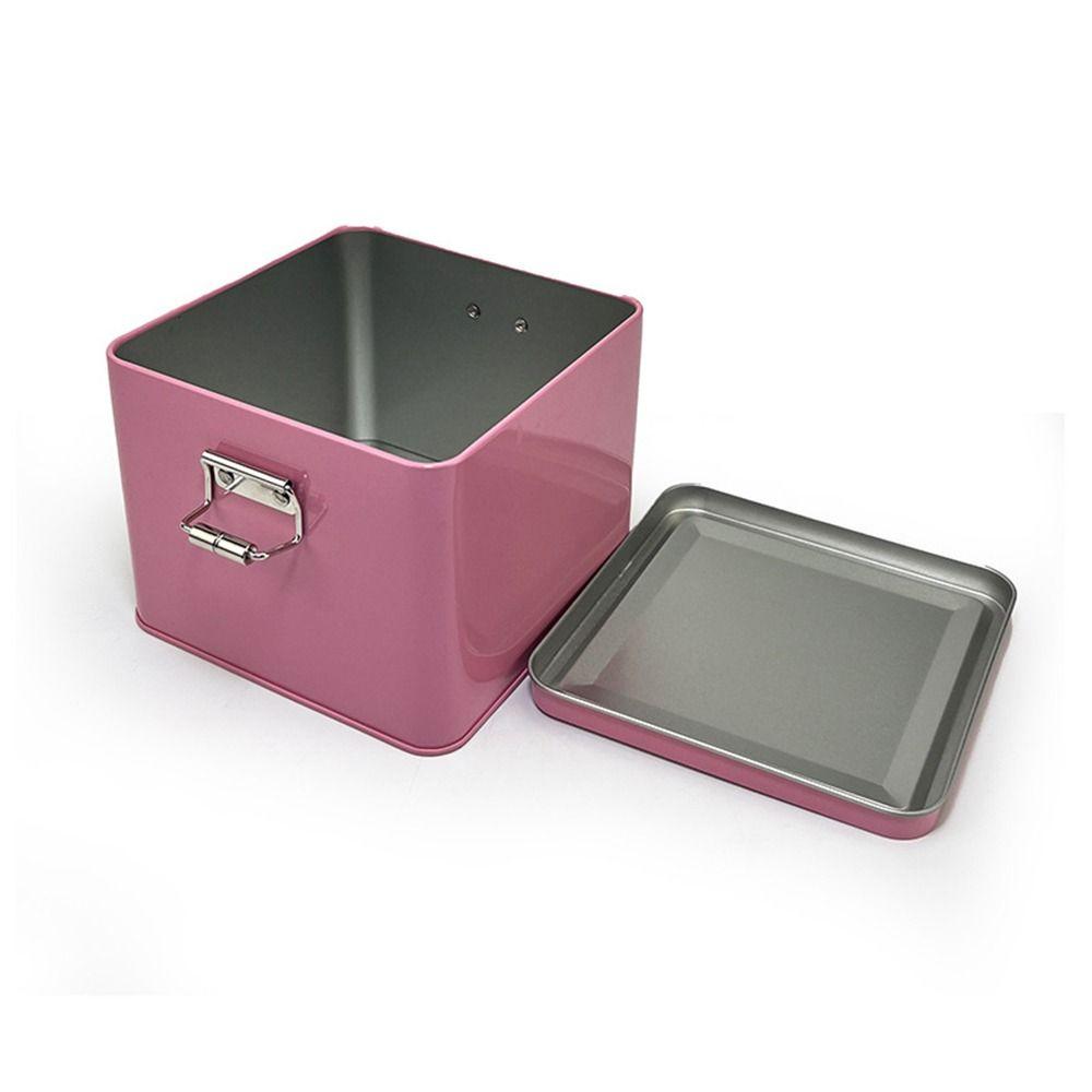 120*120*95mm Metall Aufbewahrungsbox Mehrfarbig Süßigkeitenbox Robuster Schnappverschluss Eisenbox Geldbehälter