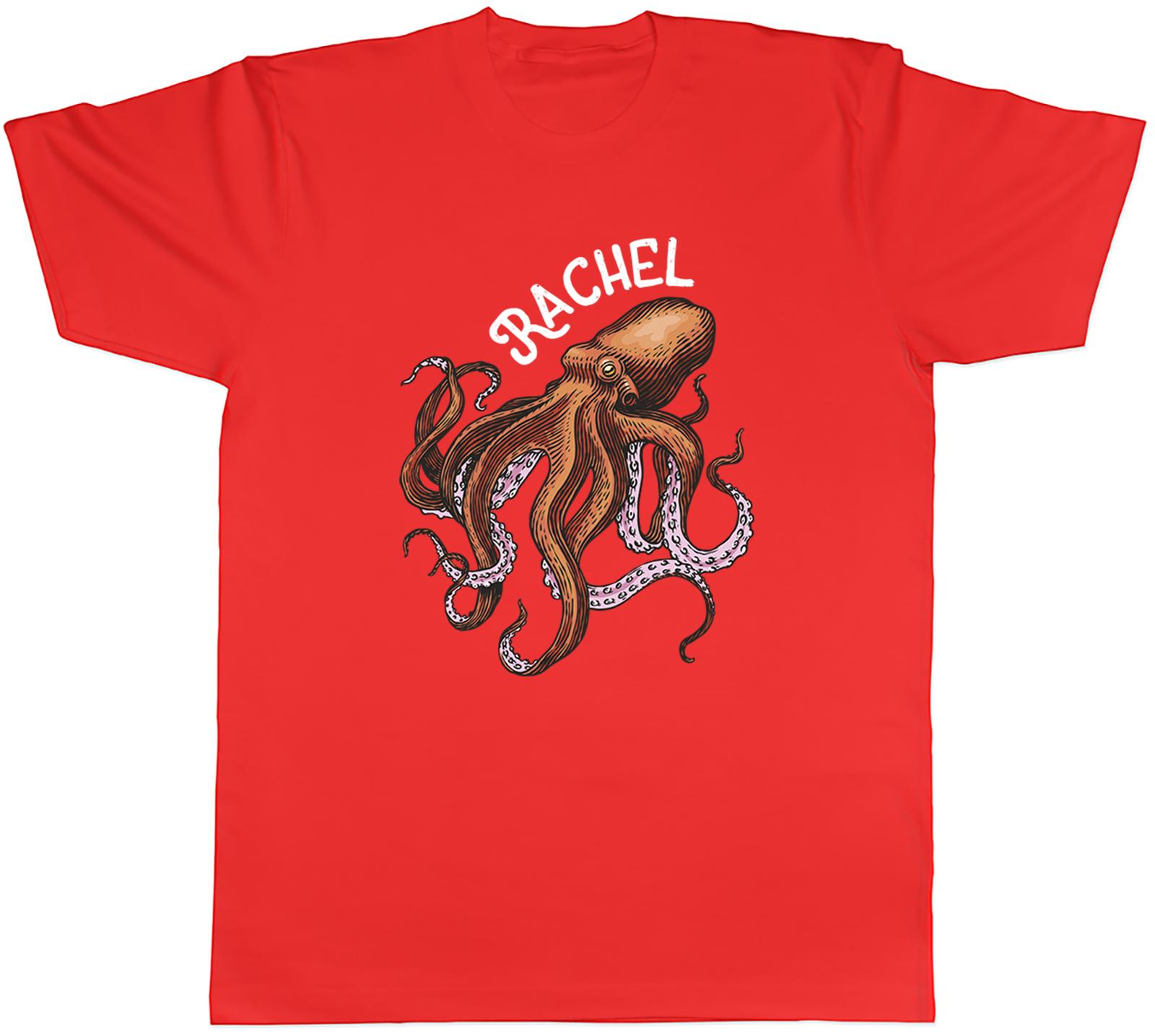 Personalised Any Name Octopus Sea Ocean Alien Unisexs TShirt Tee Gift Top S