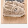 Men's and Women's Winter Cotton Slippers, Fully Enclosed Heel, Thick Sole, Indoor/Outdoor Use, Flat Bottom, Couple's Style