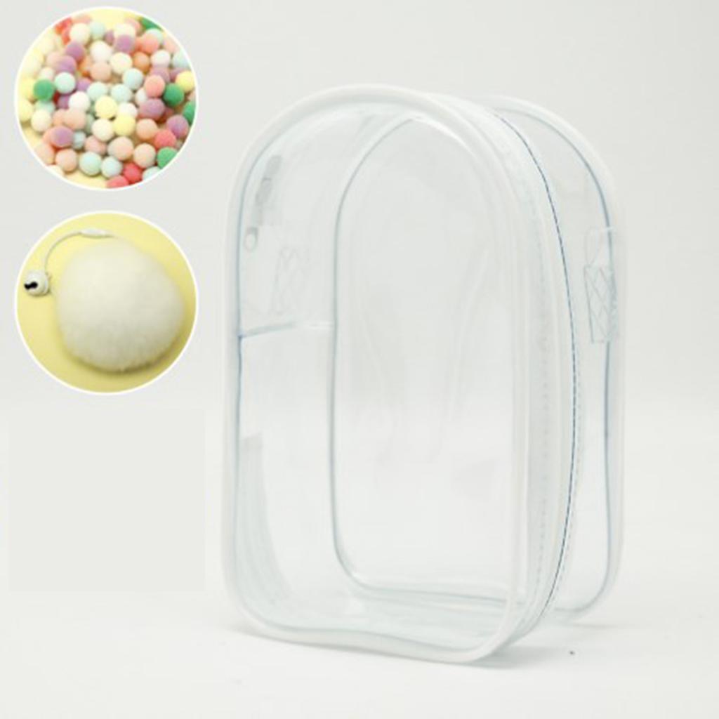 Portable Doll Storage Bag Transparent Doll Figure Display Bag Clear Pouches Suitable for Preventing Scratches