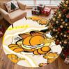 Garfield Desenli Yuvarlak Halı, İç/Dış Mekan Paspası, Piknik, Oyun Odası, Yatak Odası, Ofis, Oturma Odası, Ev Dekorasyonu Halısı, Doğum Günü Hediyesi