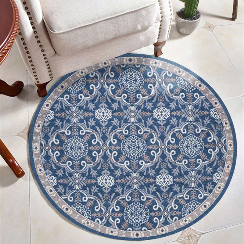 Moroccan Style Living Room Decoration Round Carpet Large Area Rugs for Bedroom Home Rocking Chair Floor Mat Washable Lounge Rug