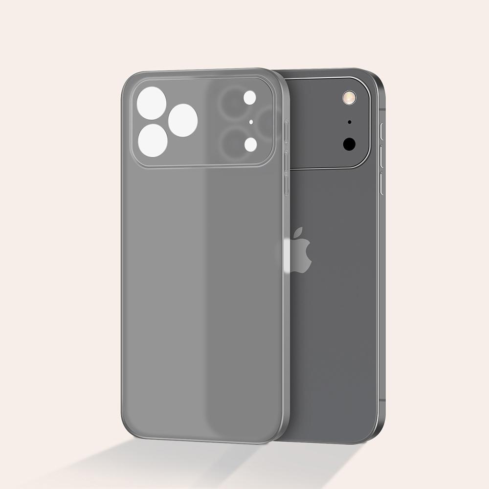 0.3mm Ultra Thin Case For For Iphone 17 Pro Max Matte Transparent PP Hard Cover For For Iphone17 Air Promax Orange Clear Soft Shell 17Pr