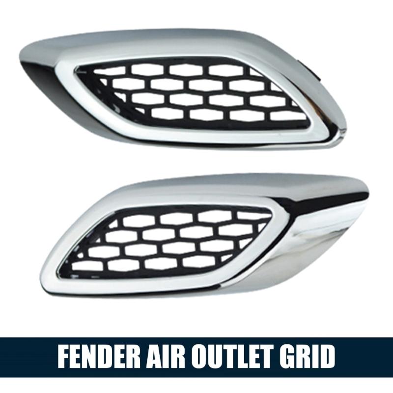 Body Detail Grille Trim Replacement Part 670139652, Silver-Look Surround Black Center Insert for Exterior Care Use Tasks