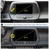 7'' Kolfiber GPS-navigationsskärm Dekorativt Skydd för Chevrolet Camaro 17+
