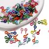 50Pcs/lot 4*8mm Colorful Small Tiny Mini Eye Pins Eyepins Hooks Eyelets Screw For DIY Jewelry Making Supplies Accessories