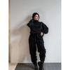 2025 Autumn/Winter Women's Fashion Loose Zipper Stand Collar Hoodie & Casual Two-Piece Set