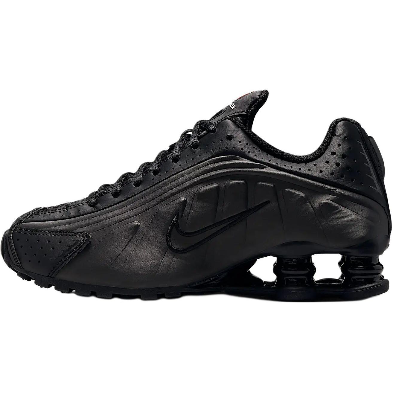 

New Nike Shox R4 Anti Slip Wear Resistant Low Top Kids Running Shoes Black Teenagers CW2626-003 40
