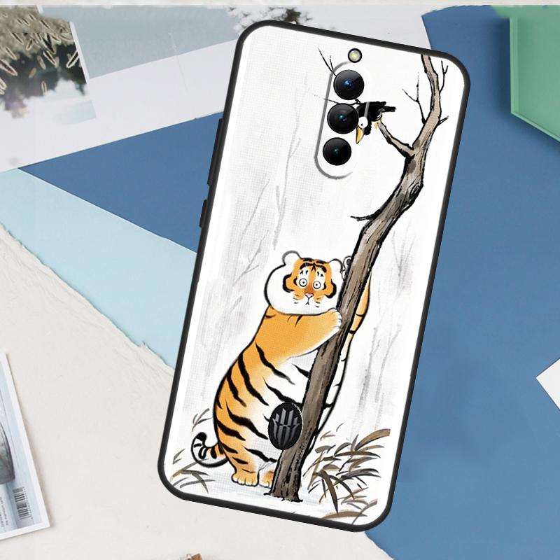 Cartoon Fat Tiger For Nubia Red Magic 10 Pro Plus 6 7 Pro 6S 7S 5G 6R Case For RedMagic 8S 9S 8 9 Pro Plus