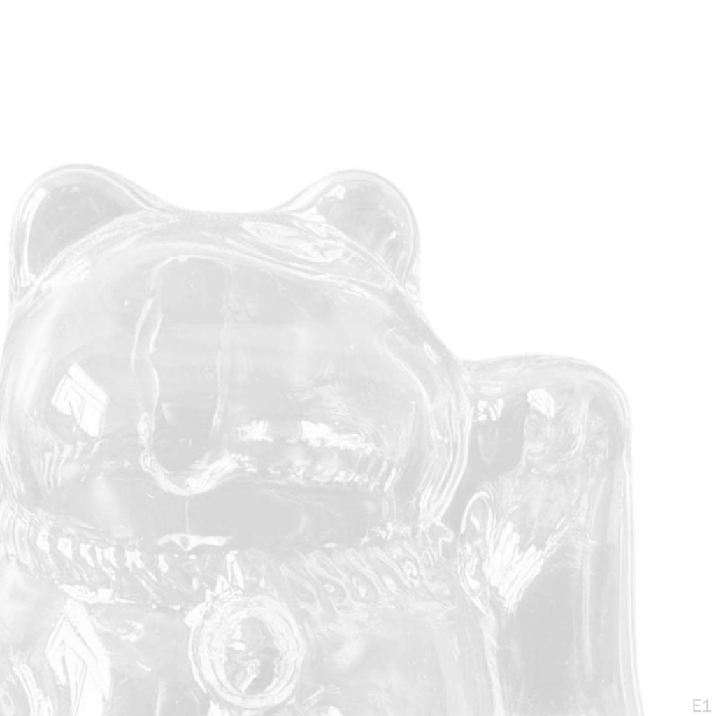 Glass Piggy Bank Storage Jar Adorable Ornament Saving Bottle Gold Bean for Entrance