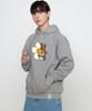 GRAVER [Unisex] Big Flower Bear Smile Hoodie_Gray
