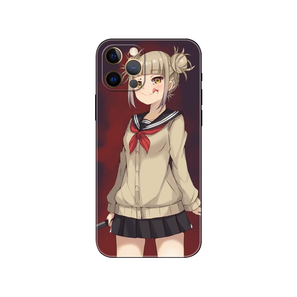 Süße Himiko Toga Anime Handyhülle für iPhone 5 5s 2020se 6 6s 7 8 plus x 10 XR XS 11 12 13 mini pro MAX schwarze TPU-Rückseite