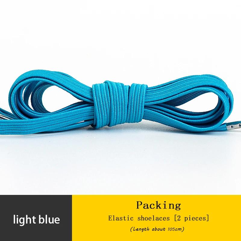 Elastic Sneakers Flat Shoelaces for Shoes AF1 Metal Head Shoe Laces Women Man Shoelace Shoes Accessories Cordones Apatillas