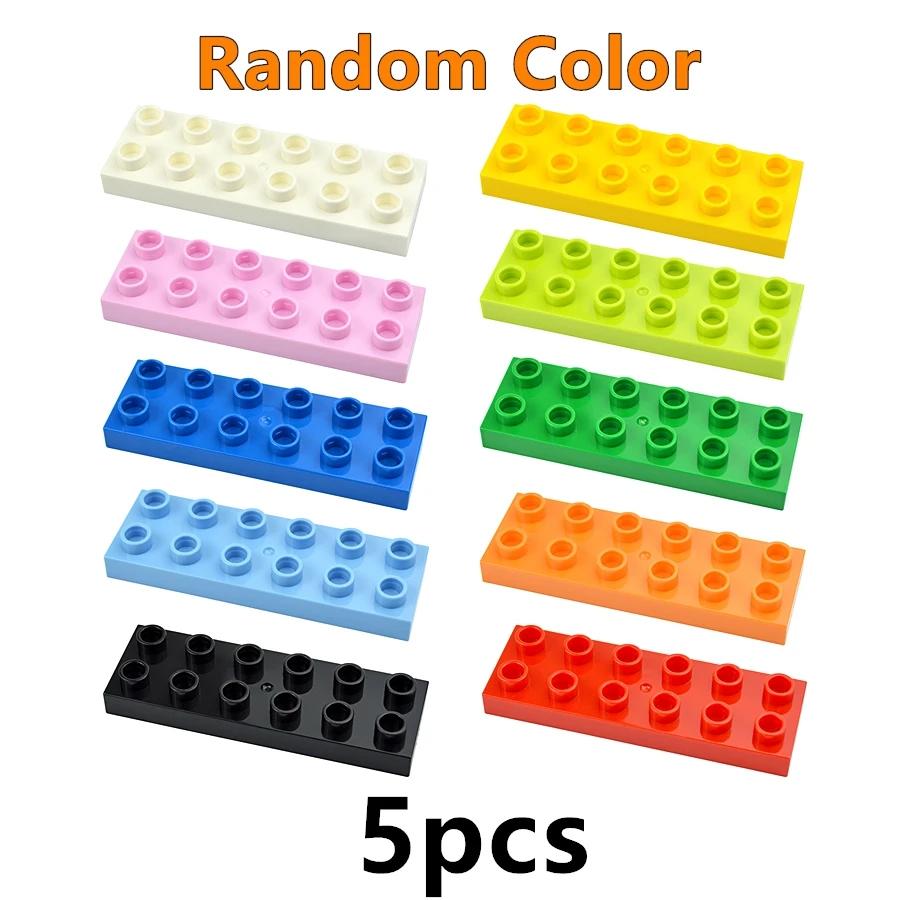MOC Big Size Bulk Bricks Thick Building Blocks Educational Kid Creative Toys Slope Thin Large Particles Compatible With Duploes