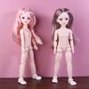 1 Set Girl Diy Dress Up Toy Lovely 1/6 30Cm Nude Dolls 3D Simulation Eye 20 Movable Joints Doll Kids Gift