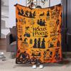 Halloween Creative Throw Blanket Flannel Print Blanket Super Soft Cozy Sofa Nap Blanket Home Blanket Perfect Home Gift for Her