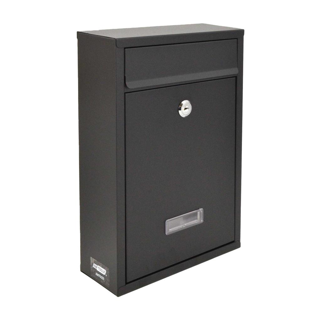 AW Tools Galvanised Steel Wall Mounted Letter Box