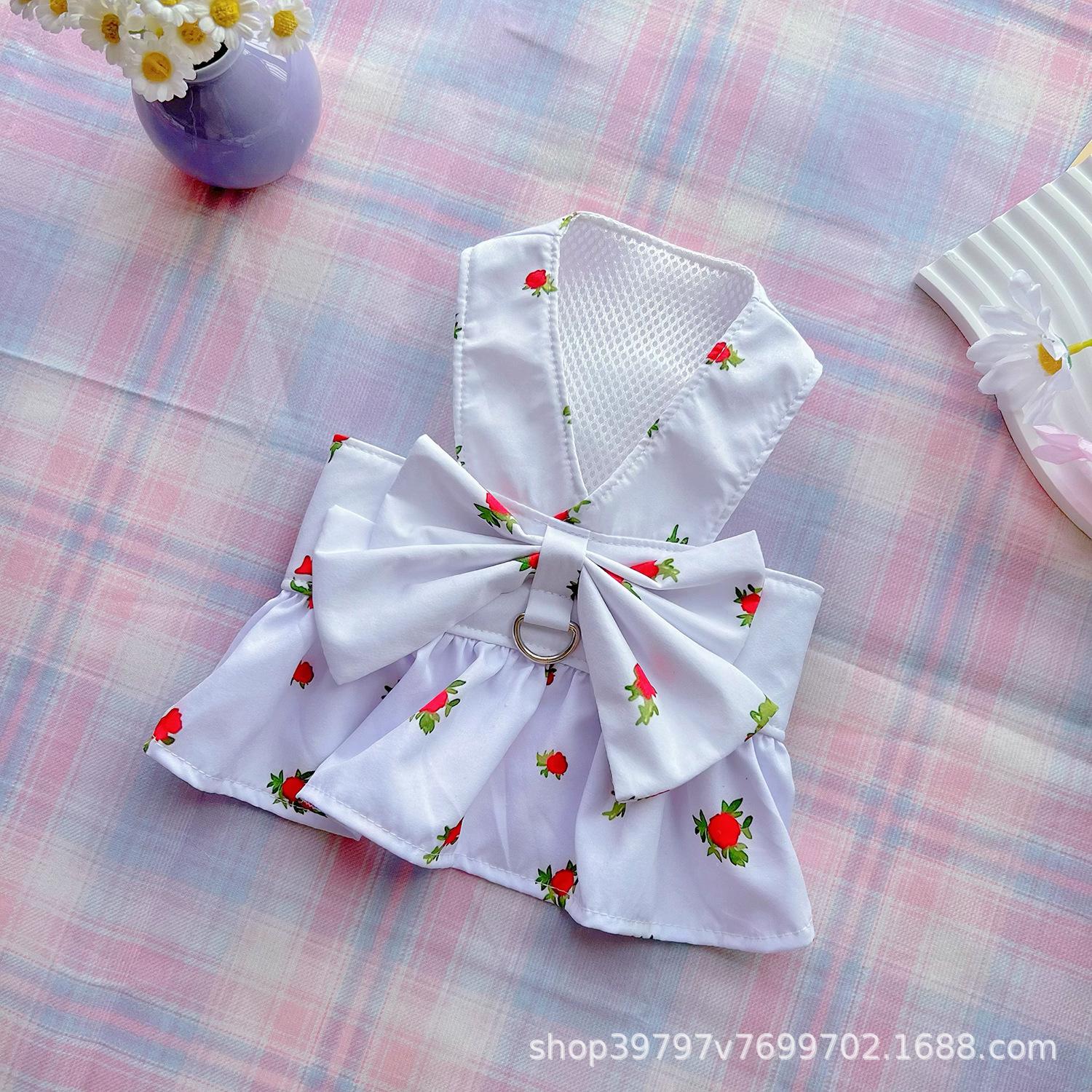 

инс ветер свежий цветочный грудь спина юбка домашний пес собака кошка одежда весна лето осень модели выходить тяга дышащий чем медведь XS