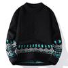 Knit Sweaters for Men Crewneck Loose Fit Lightweight Sweater Men's Casual Twist Textured Patterned Cable Knitted Pullover Sweaters for Christmas