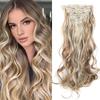 7-Piece European & American Long Curly Hair Extensions with 16 Clips