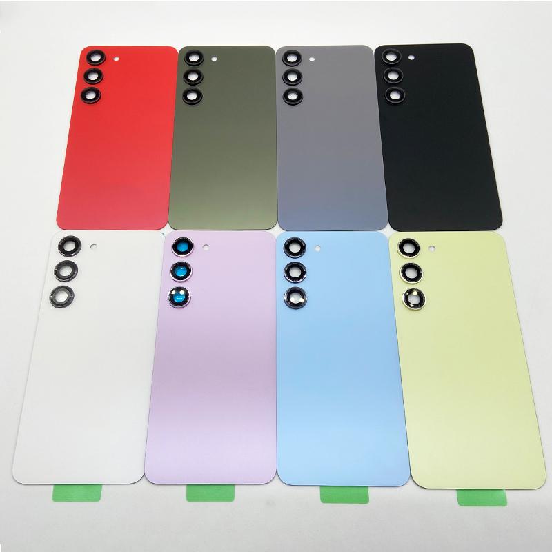 NEW For Samsung Galaxy S23 Back Cover Glass Rear Door Housing Battery Replacement For Galaxy S23 S 23 With Lens