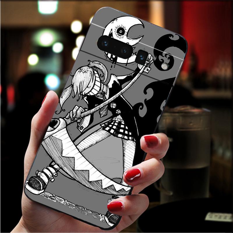For Google Pixel 10 9 Pro XL Silicone Phone Soft Case For Google Pixel 9A 8A 7A 6A 5 Soul Eater Crona Cover Shell