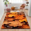 1pc Autumn Brown Maple Leaf Area Rug, Versatile Home Decor, Ideal Gift, Perfect for Bedroom Porch Indoor Corridor Dining Room