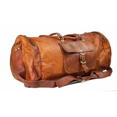Travel Bag Leather Men's Gym Luggage Vintage Overnight Air Cabin Duffel Weekend