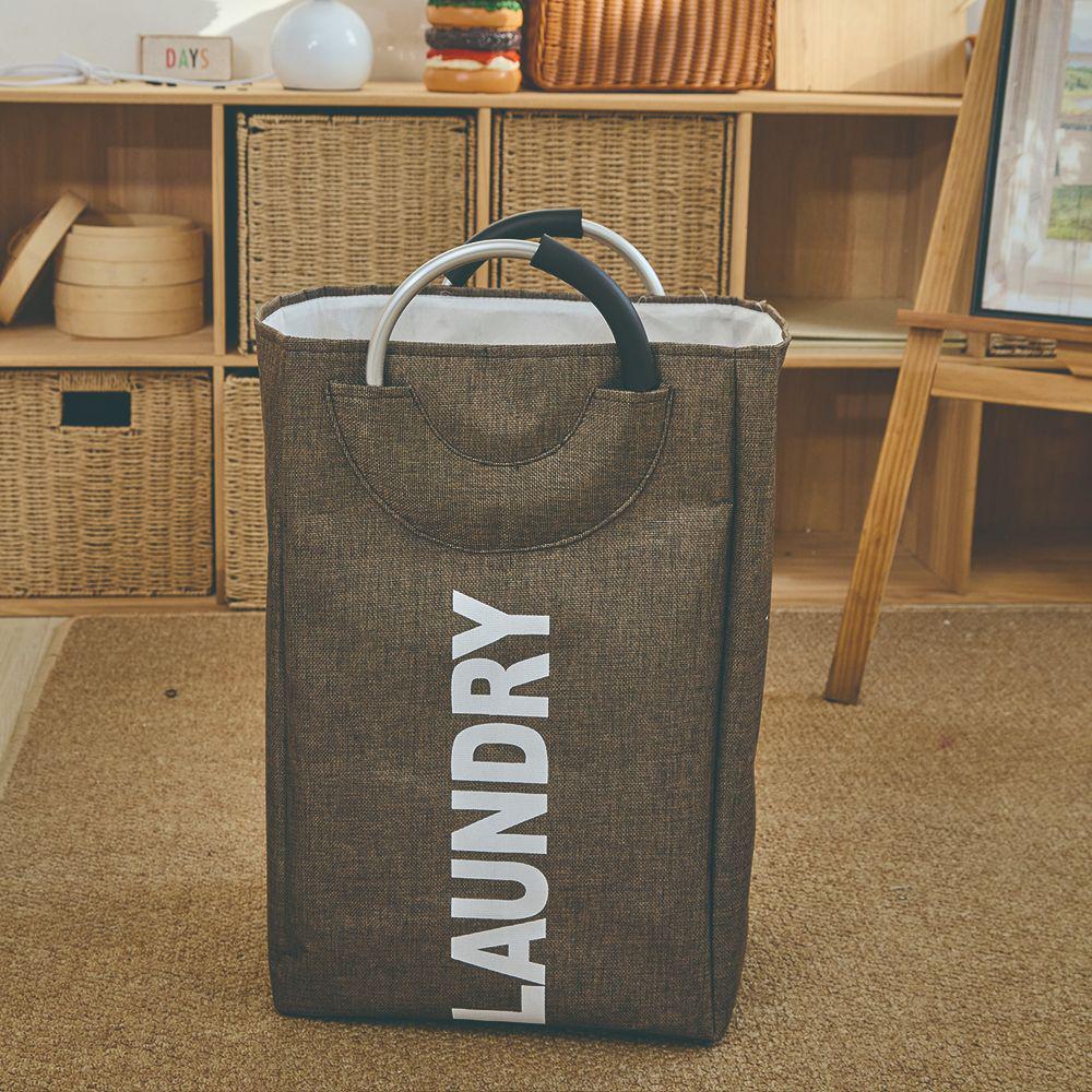 

Foldable Large Portable Laundry & Toy Storage Basket with Aluminum Ring