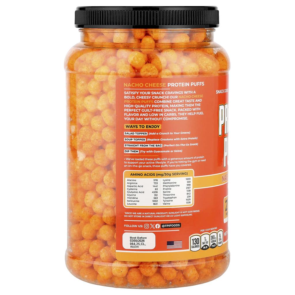 Chrupki proteinowe, ser nacho, 300G(10.6Oz)