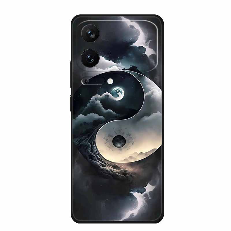For Xiaomi 17 Pro 2025 Phone Case Fashion Flowers Black Silicone TPU Soft Coque For Xiaomi Mi 17 Pro Max Back Cover Case Shell