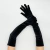 Elastic Party Gloves Plush Etiquette Mittens Elegant Long Gloves  Autumn